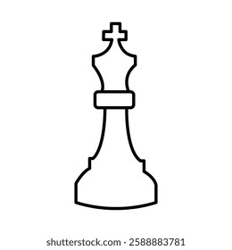 Chess king icon Vector logo set flat