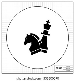 Chess King and Knight Icon