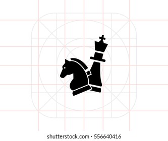 Chess King and Knight Icon