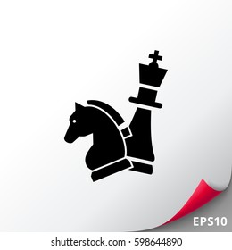Chess King and Knight Icon