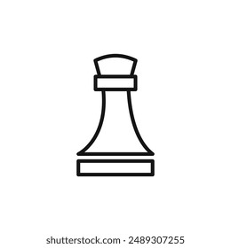 Chess king logo sign vector outline