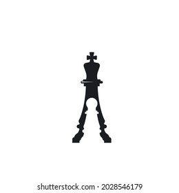 chess king pawn  icon vector illustration design template