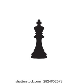 chess king piece depicted as black silhouettes against a white background silhouette chessmen king game