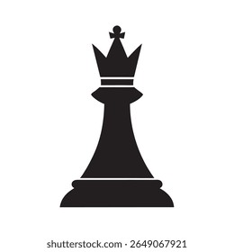 Chess King Silhouette Game Icon Design