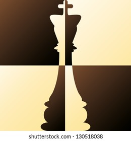 Chess King vector illustration