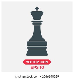 Chess King,Leader Vector Icon Illustration For Web And Mobile App.Ui/Ux