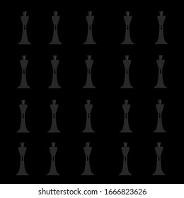 chess Kings in ties on a black background wallpaper for design a business and board game concept