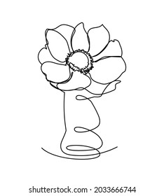 Ajedrez Knight con una sola línea de arte. Dibujo continuo de piezas de ajedrez con flores.