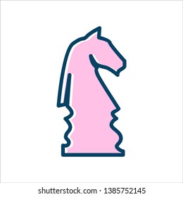 CHESS KNIGHT HORSE LOGO ILLUSTRATION