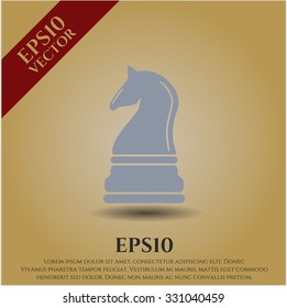 Chess knight icon