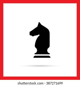 Chess knight icon