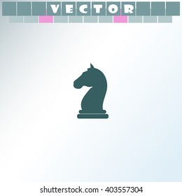 Chess knight icon.