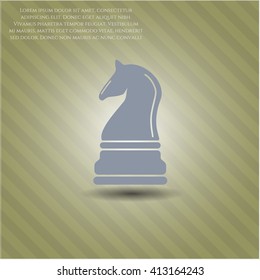 Chess knight icon