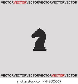 Chess knight icon.