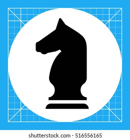 Chess knight icon
