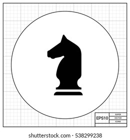 Chess knight icon