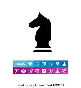Chess knight icon
