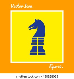 Chess Knight Icon. Eps-10.
