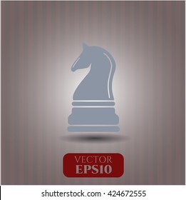 Chess knight icon or symbol
