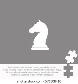 Chess knight  icon Vector design.