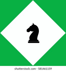 Chess knight  icon Vector design.