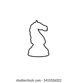 chess knight icon. vector illustration