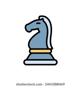 Chess Knight Icon Vector Illustration