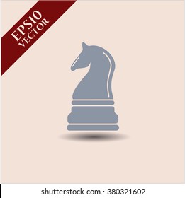 Chess knight icon vector illustration
