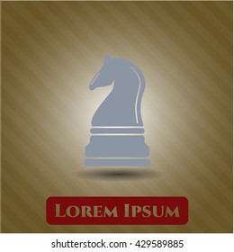 chess knight icon vector symbol flat eps jpg app web