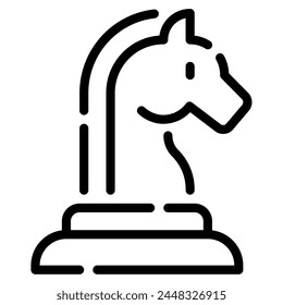 Chess Knight Icon for web, app, infographic, etc