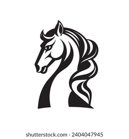 Chess Knight logo vector illustration. Chess Knight vector Icon and Sign.