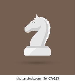 Chess Knight simple icon