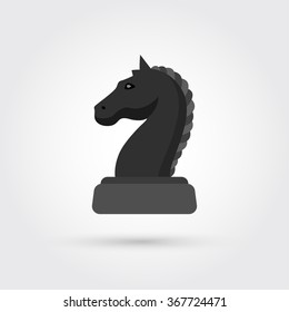 Chess Knight simple icon