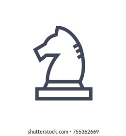 Chess Knight simple icon