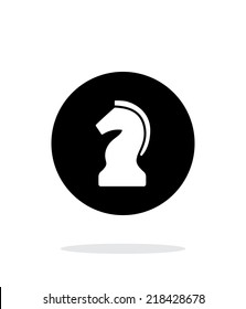 Chess Knight simple icon on white background. Vector illustration.