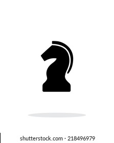 Chess Knight Simple Icon On White Background. Vector Illustration.