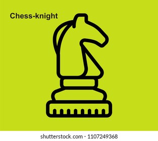 Chess Knight vector icon 