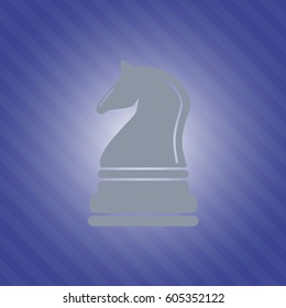 Chess knight vector icon

