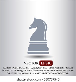 Chess knight vector symbol