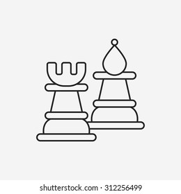 chess line icon