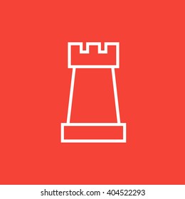 Chess line icon.