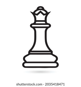 chess line icon, strategy outline vector illustration, linear pictogram isolated on white