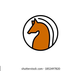 Chess line icon. Vector symbol in trendy flat style on white background. Chess sing for design.