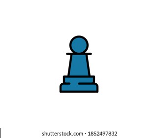 Chess line icon. Vector symbol in trendy flat style on white background. Chess sing for design.