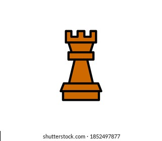 Chess line icon. Vector symbol in trendy flat style on white background. Chess sing for design.