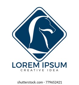 Chess logo for club or school. Sports and tournaments logo sign.