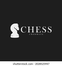 
Chess logo horse knight symbol logo design concept inspiration idea illustration
