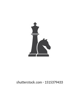 Chess logo icon ilustration vector template