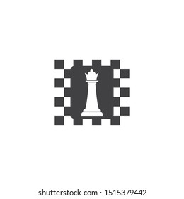 Chess logo icon ilustration vector template