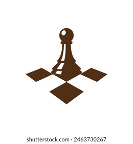 Chess logo symbol abstract vector